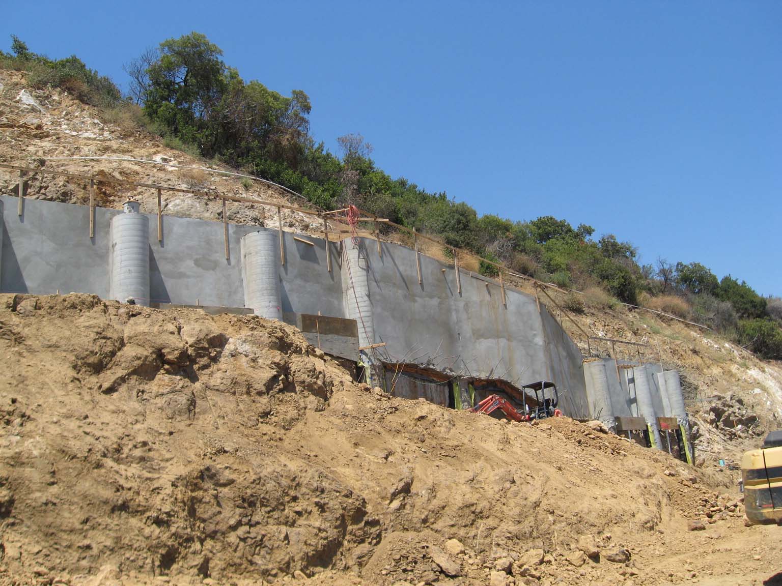 Soldier Pile/Shotcrete Retaining Wall