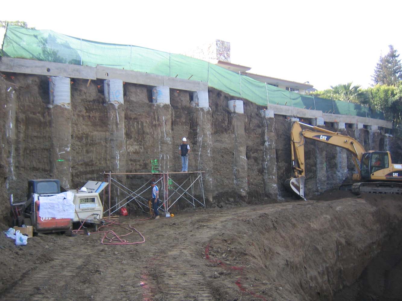 Soldier Pile/Shotcrete Retaining Wall